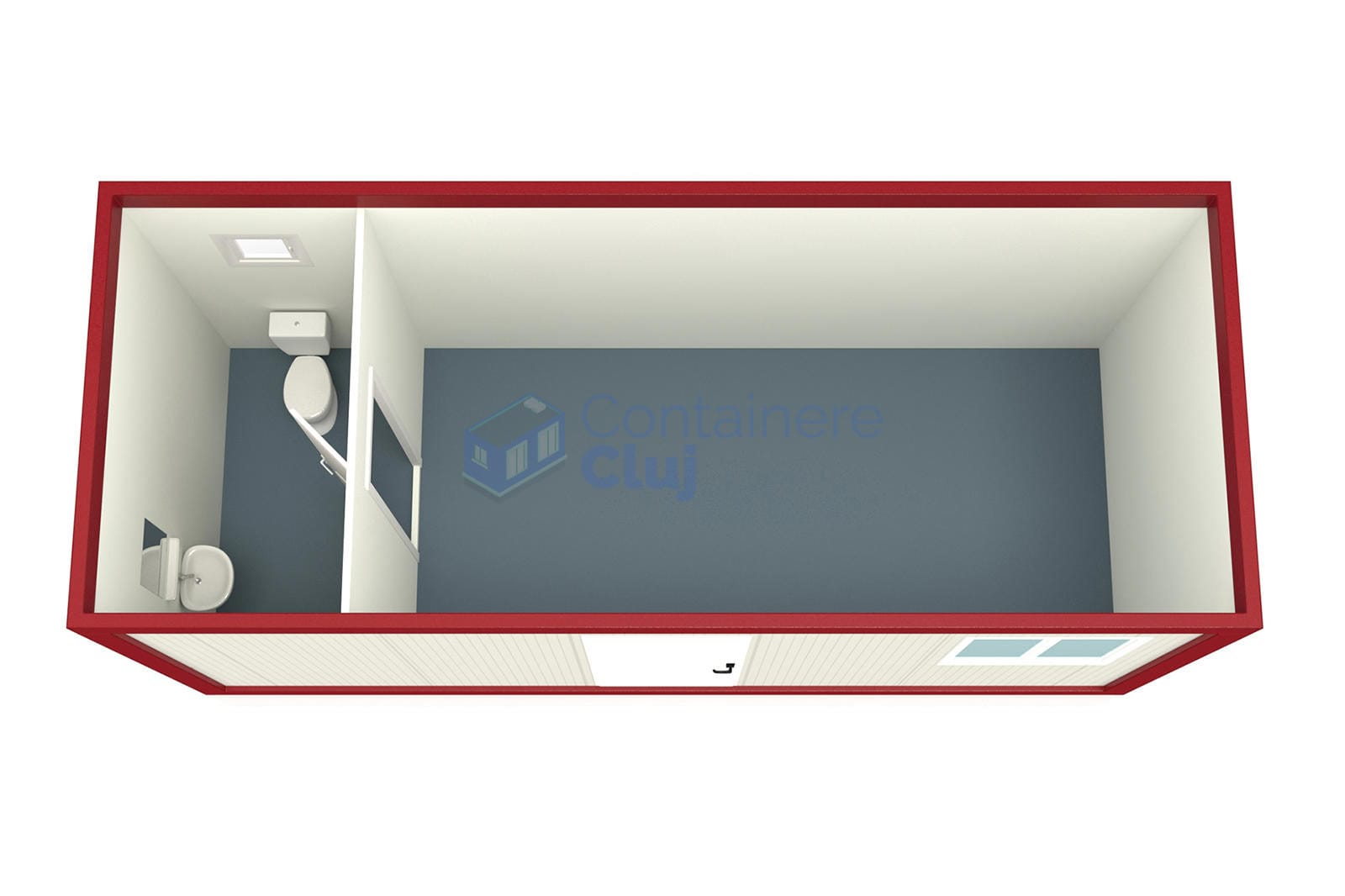 container casa cluj 6metri rosu2