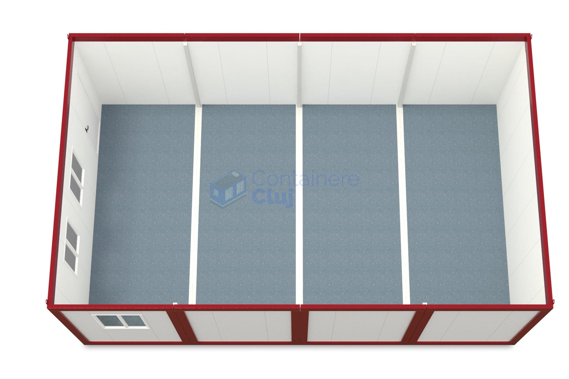 container modular cluj 6x96m rosu2