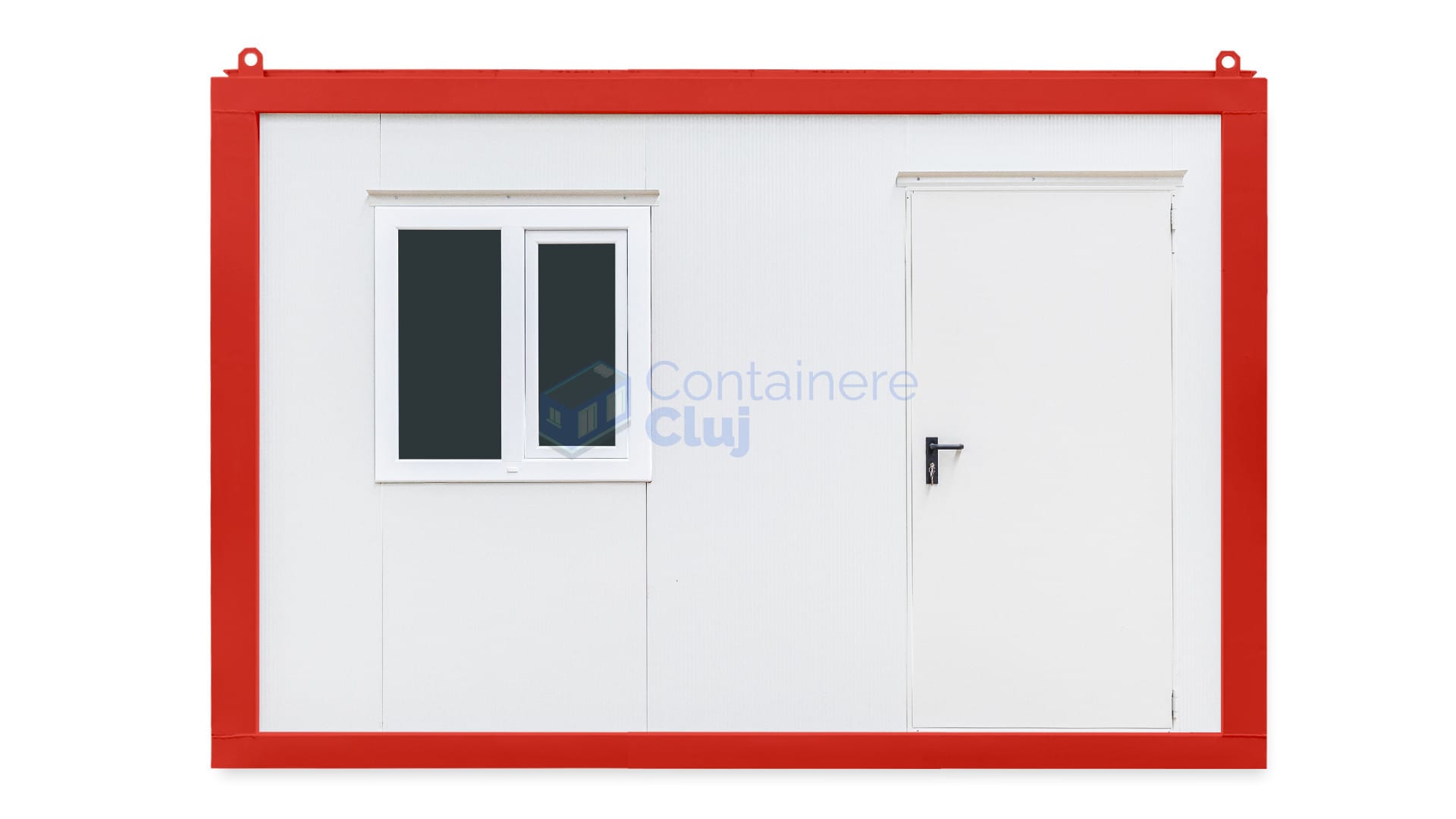 container santier cluj 4metri 1geam rosu